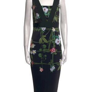Floral Black Dress